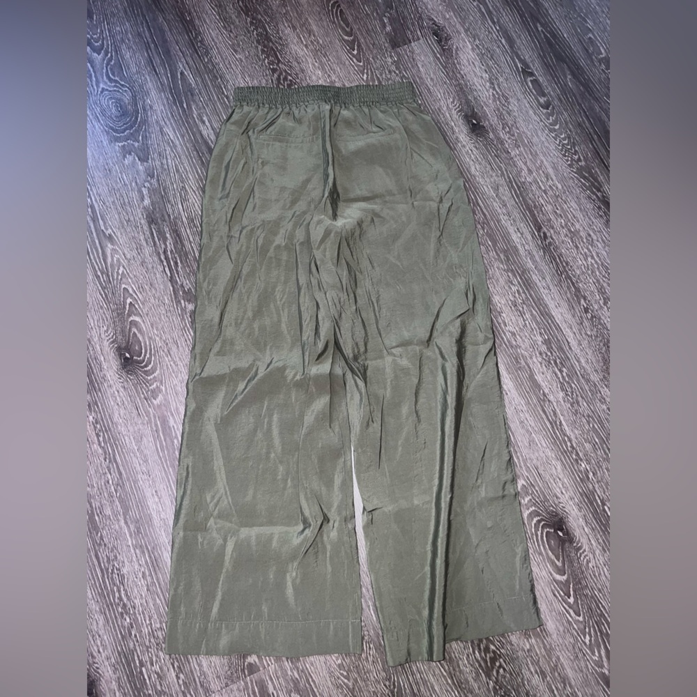 For The Republic Olive Green Wide-Leg Chinos - Picture 5 of 6